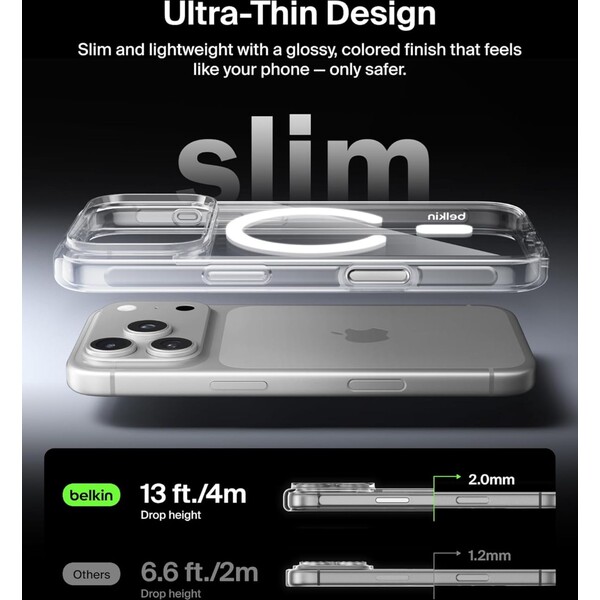 Belkin-SheerForce-MagSafe-kryt-iPhone-17-Pro-ciry