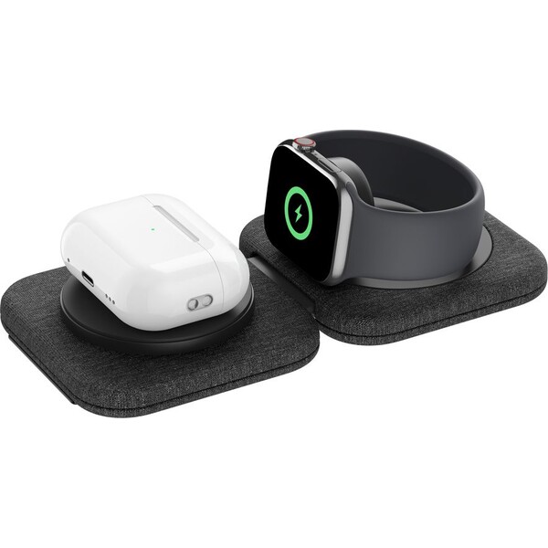 Belkin-BOOST-CHARGE-PRO-Qi2-15W-2v1-Bezdratova-MagSafe-cestovni-podlozka-pro-iPhone-Apple-Watch-Air