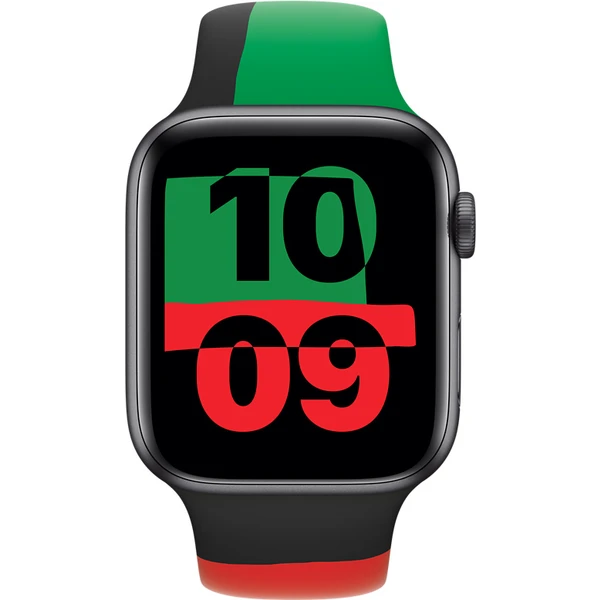 Apple Watch 49/45/44/42mm sportovní řemínek Black Unity M/L - Řemínky - Obrázek A629000601