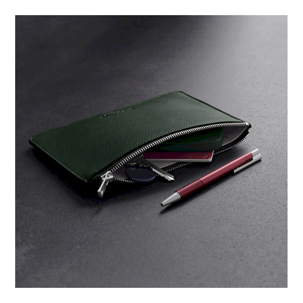 Woolnut-Leather-Pouch-Flat-kozene-pouzdro-tmave-zelene