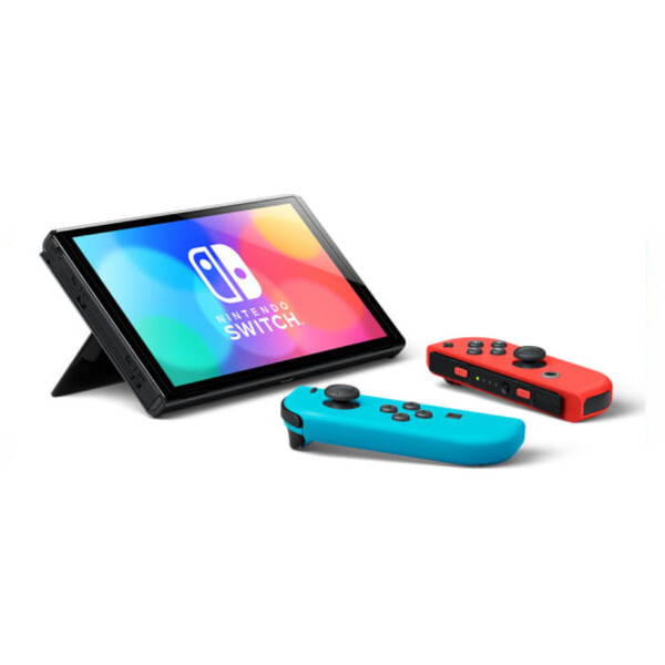 Nintendo-Switch-OLED-Neon-Blue-Neon-Red