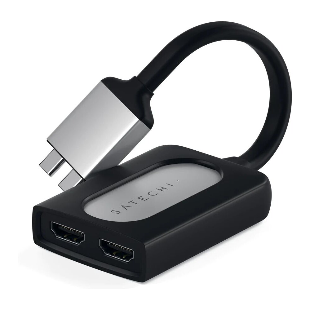Satechi-Dual-HDMI-Adapter-stribrny