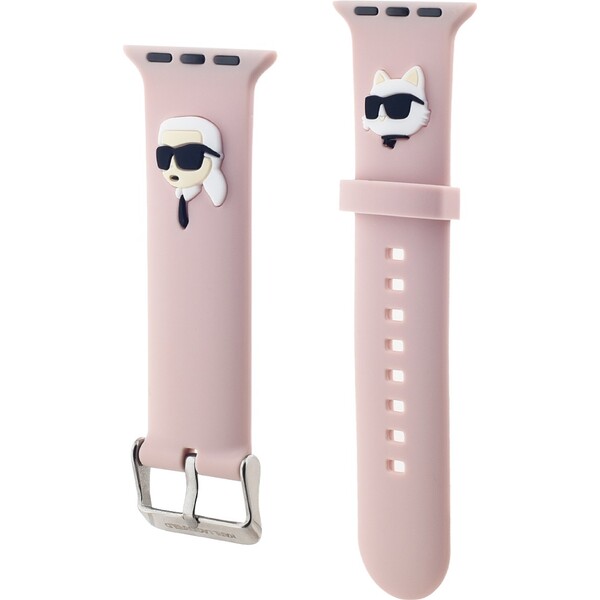 Karl-Lagerfeld-Karl-and-Choupette-Head-NFT-reminek-pro-Apple-Watch-42-44-45-46-49-ruzovy