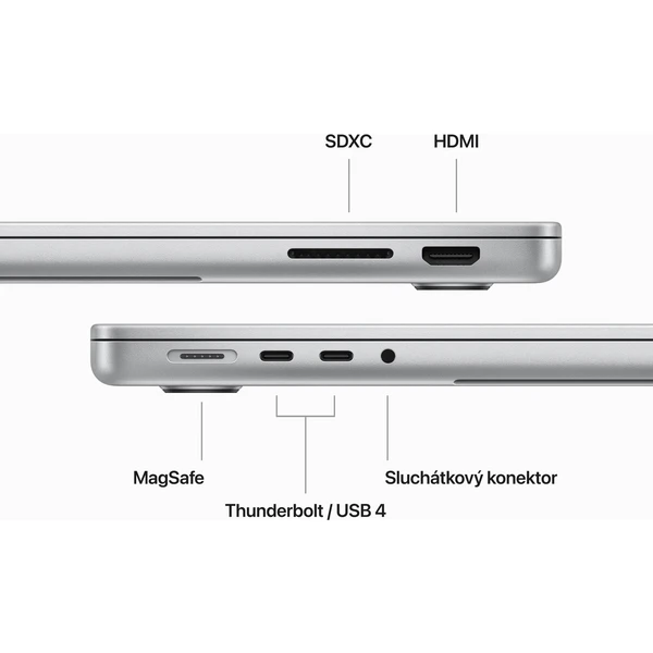 Apple MacBook Pro 14" / M3 / 8GB / 1TB / SK KLV / stříbrný - Notebooky - Obrázek ACX2000O01