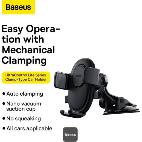 Baseus-UltraControl-Lite-Series-drzak-do-auta-s-prisavkou-cerny
