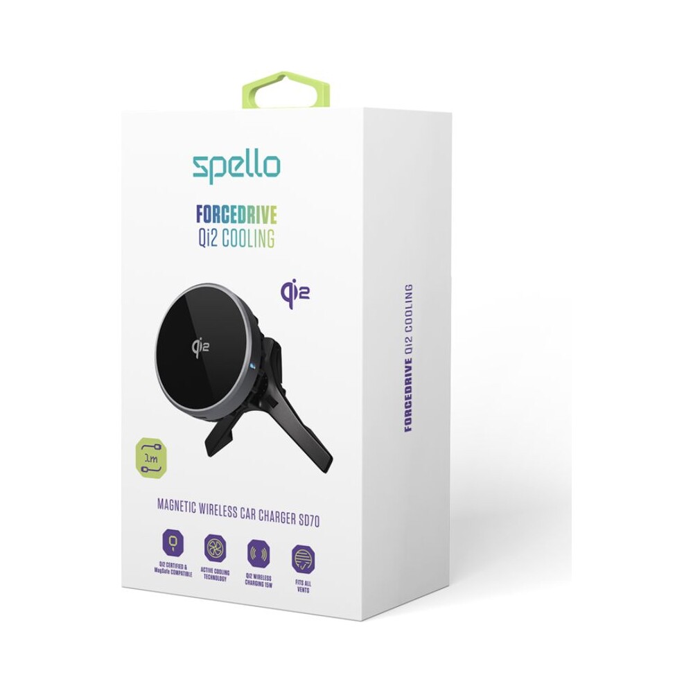 Spello-ForceDrive-Qi2-Cooling-15W-drzak-do-auta-s-nabijenim-cerny