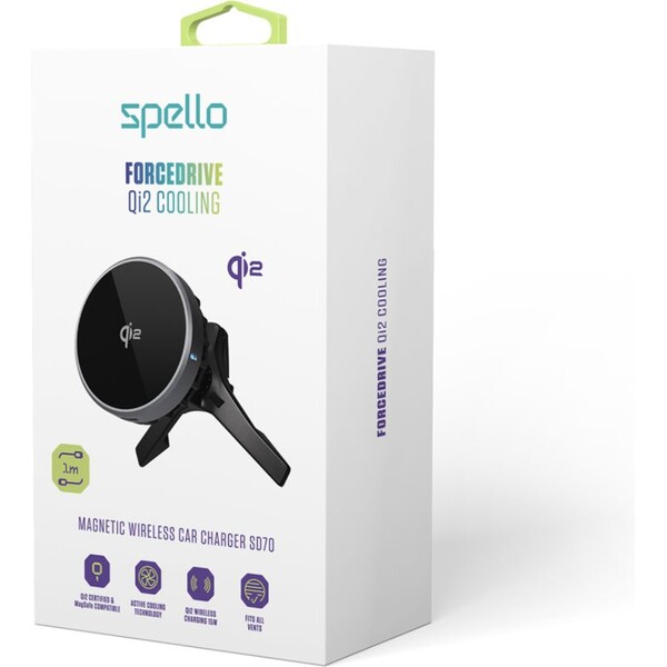 Spello-ForceDrive-Qi2-Cooling-15W-drzak-do-auta-s-nabijenim-cerny