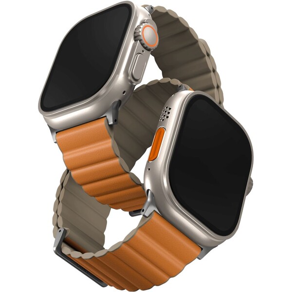 UNIQ-Revix-Premium-Edition-reminek-pro-Apple-Watch-49-46-45-44-42mm-Saffron-oranzovy-khaki-