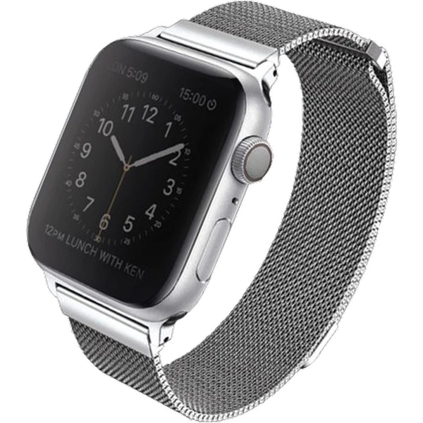 UNIQ Dante ocelový řemínek Apple Watch 42/41/40/38mm Sterling stříbrný - Řemínky - Hlavní obrázek