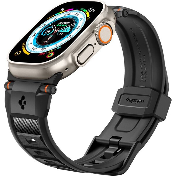 Spigen-Rugged-Ultra-Band-reminek-Apple-Watch-49-46-45-44-42mm-matne-cerny