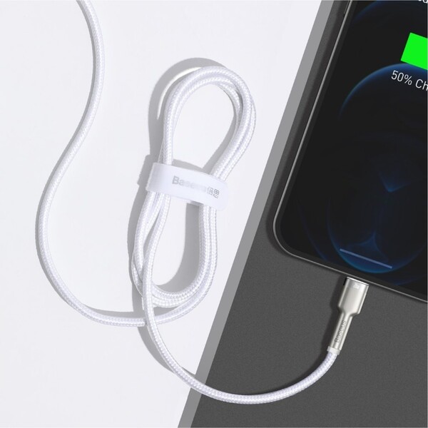 Baseus-Cafule-USB-C-Lightning-napajeci-kabel-20W-2m-bily