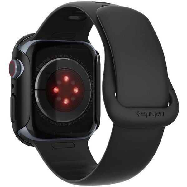 Spigen-Thin-Fit-pouzdro-Apple-Watch-9-8-7-45mm-cerne