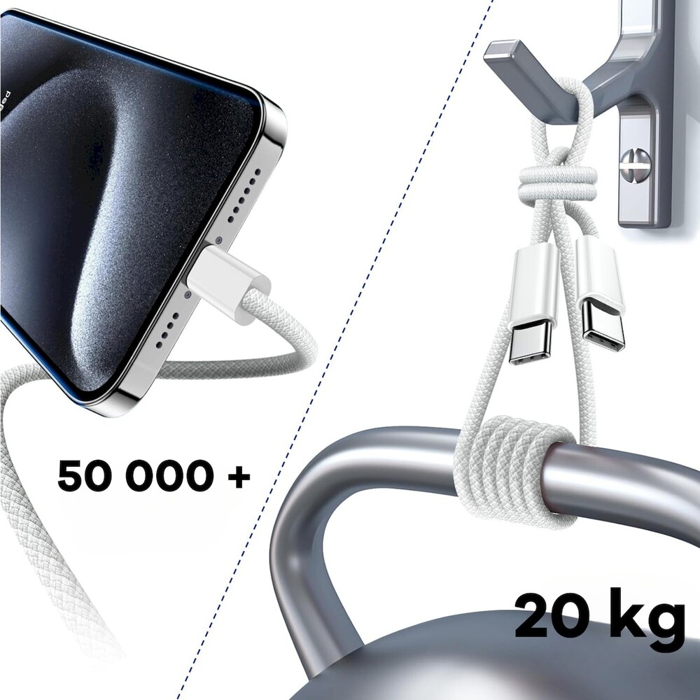 Cubenest-Braided-USB-C-USB-C-napajeci-kabel-60W-1m-barevne-4ks