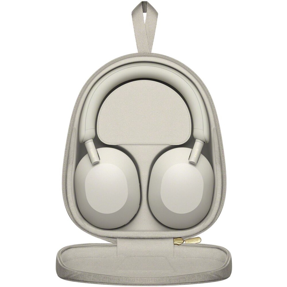 Sony-WH-1000XM5-bezdratova-sluchatka-stribrna