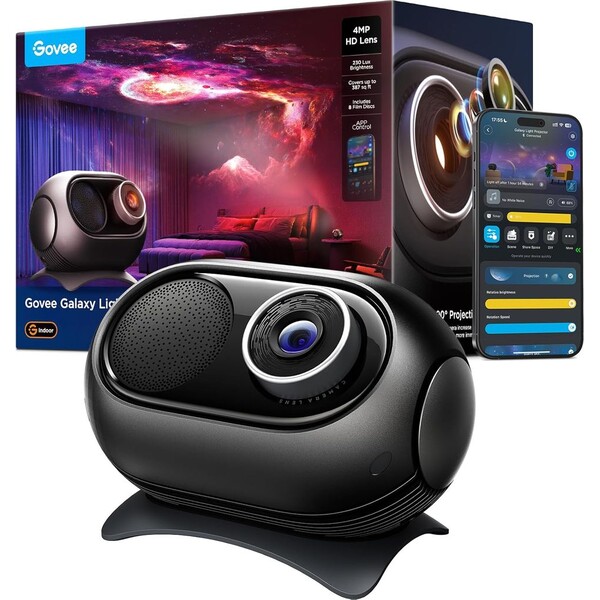 Govee-Galaxy-Light-Projector-2-Pro-Matter-s-reproduktorem