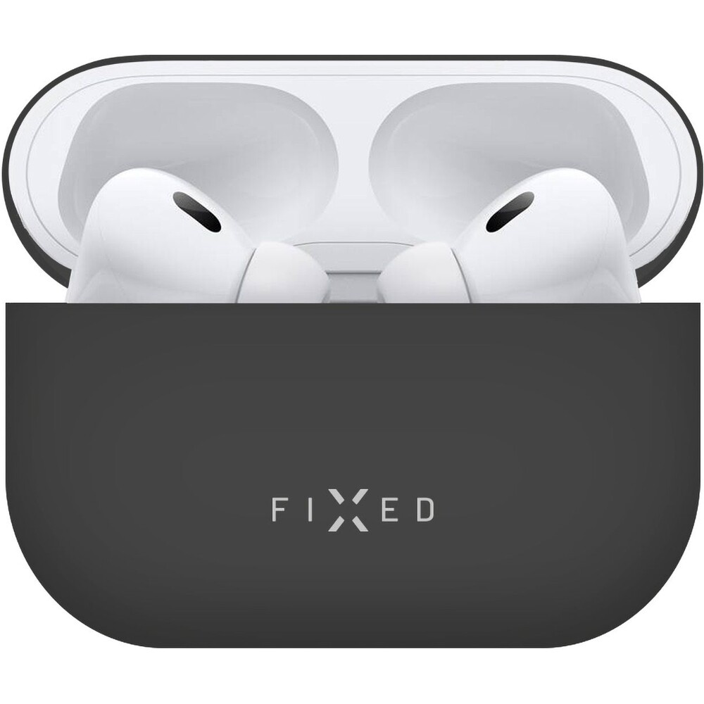 FIXED-Silky-silikonove-pouzdro-pro-Apple-AirPods-Pro-Pro-2-cerne