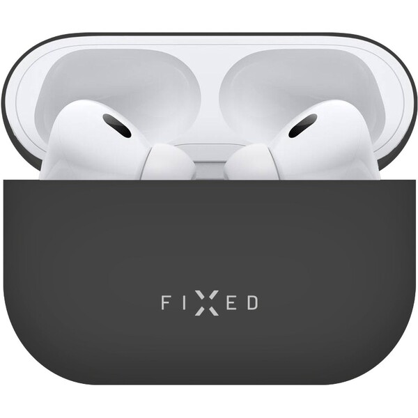 FIXED-Silky-silikonove-pouzdro-pro-Apple-AirPods-Pro-Pro-2-cerne