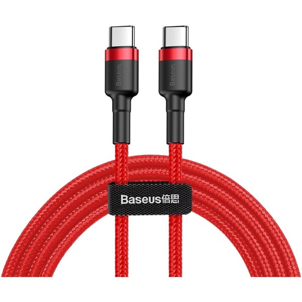Baseus-Cafule-USB-C-USB-C-napajeci-kabel-60W-2m-cerveny