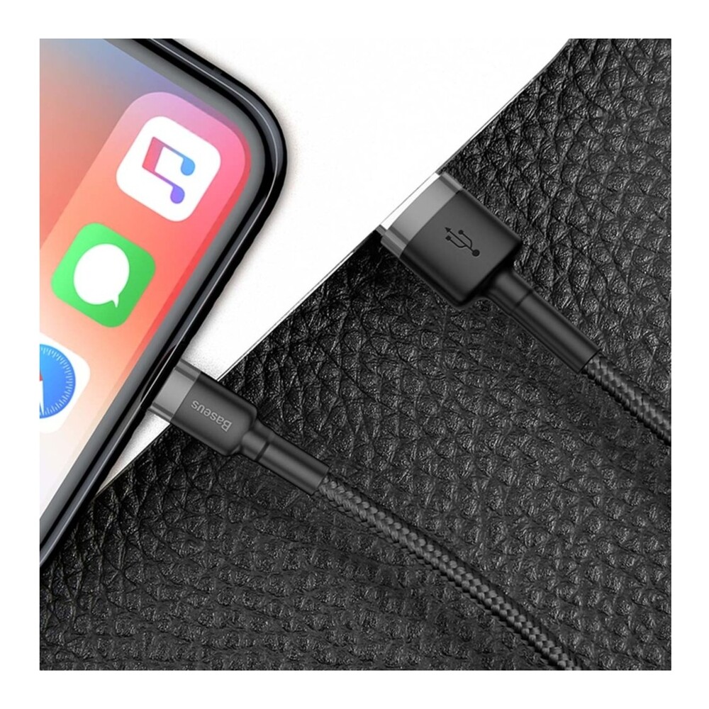 Baseus-Cafule-USB-A-Lightning-napajeci-kabel-2m-cerny