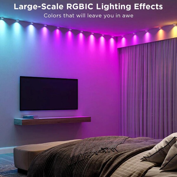 Govee-RGBIC-LED-String-Downlights-stropni-osvetleni-5m