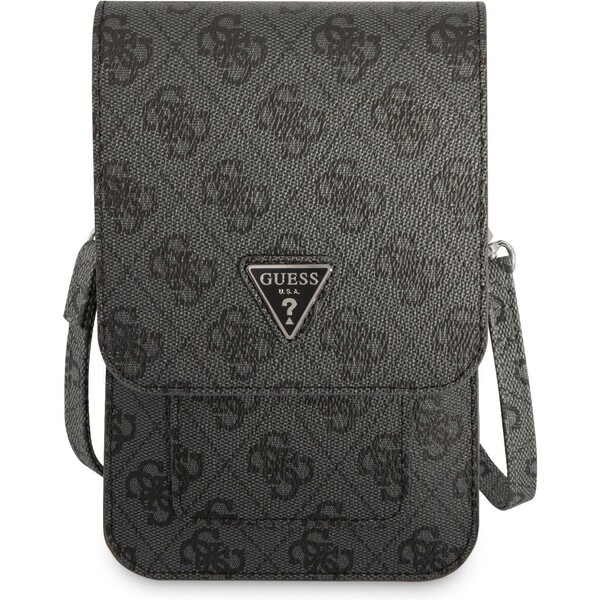 Guess-PU-4G-Triangle-Logo-Phone-Bag-cerny