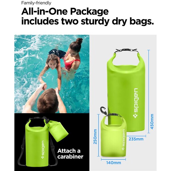 Spigen-Aqua-Shield-WaterProof-Dry-Bag-20L-2L-A630-zeleny