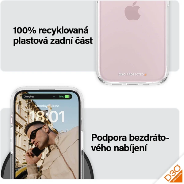 PanzerGlass HardCase D3O Apple iPhone 15 - Pouzdra - Obrázek B5TS100501