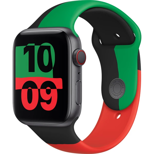 Apple Watch 49/45/44/42mm sportovní řemínek Black Unity M/L - Řemínky - Hlavní obrázek