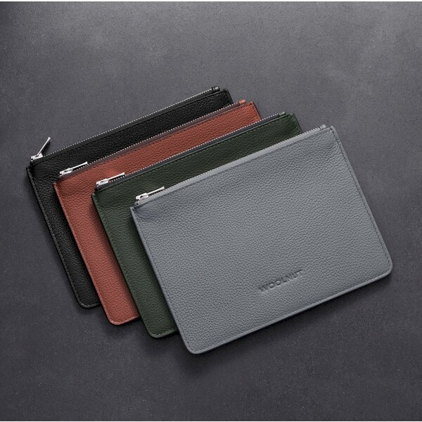 Woolnut-Leather-Pouch-Flat-kozene-pouzdro-tmave-zelene