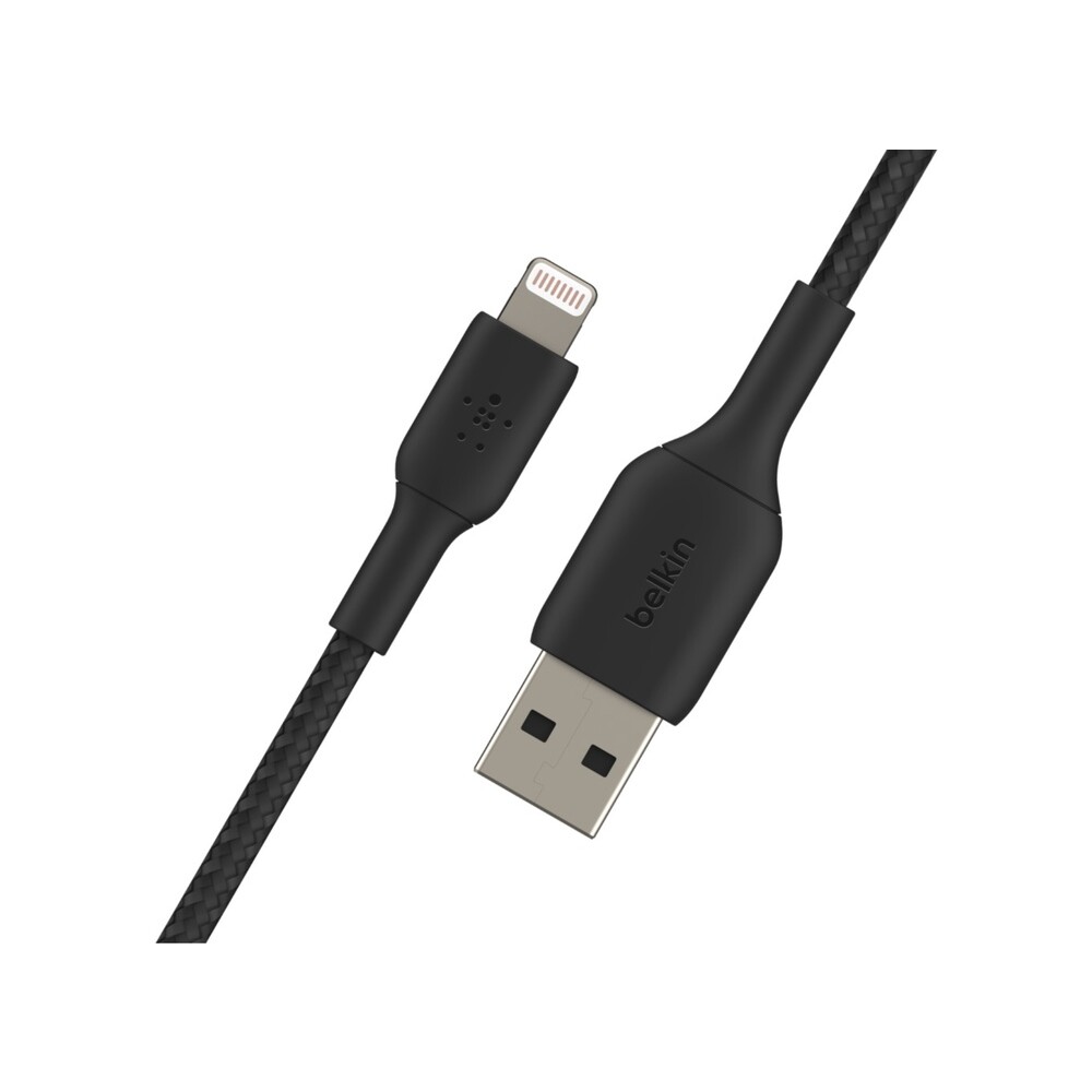 Belkin-BOOST-Charge-Braided-Lightning-USB-A-napajeci-kabel-1m-cerny