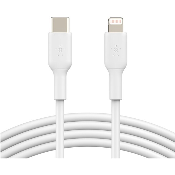 Belkin-BOOST-Charge-USB-C-Lightning-napajeci-kabel-1m-bily