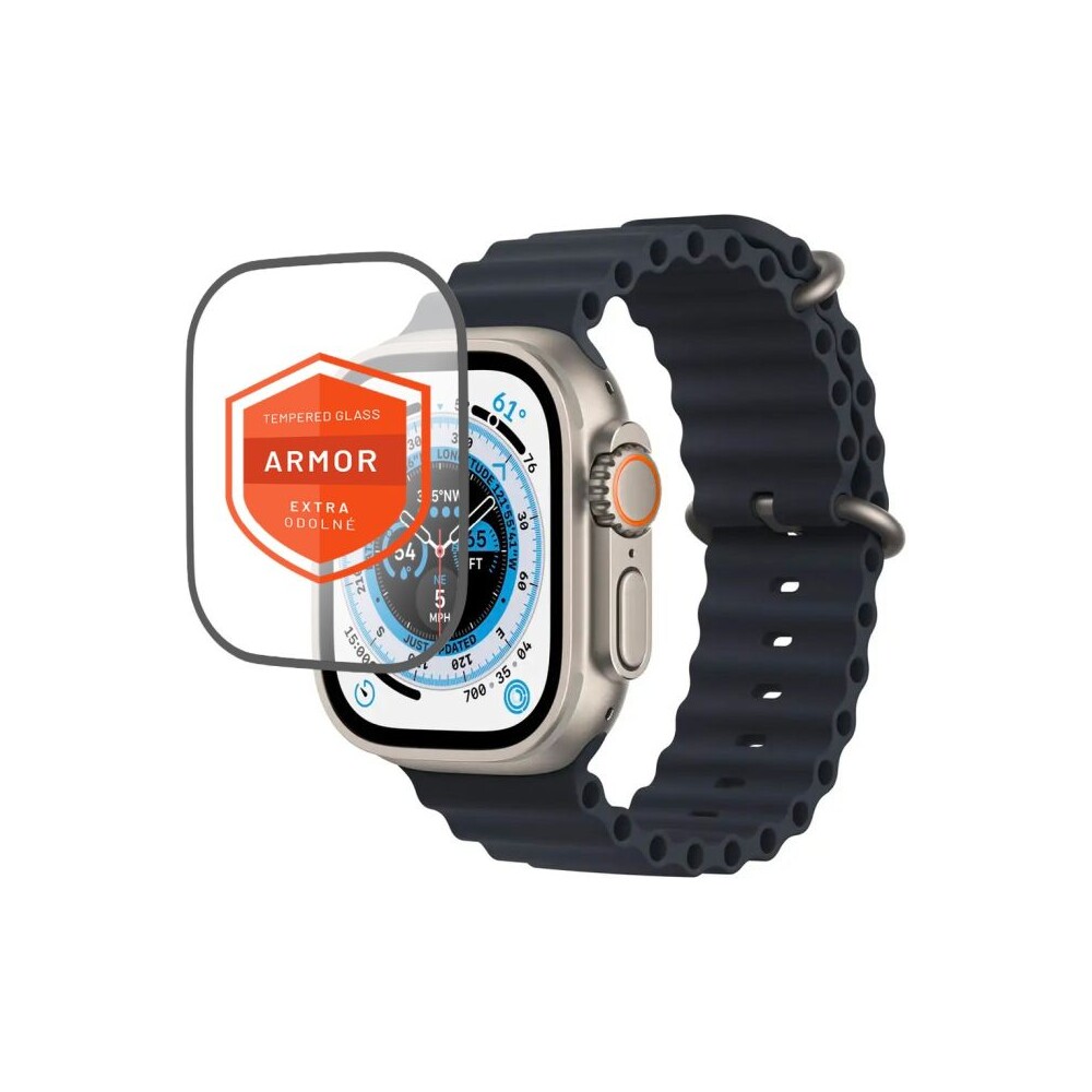 FIXED-Armor-premiove-tvrzene-sklo-s-aplikatorem-Apple-Watch-Ultra-49mm-cerne