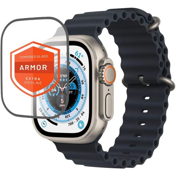 FIXED-Armor-premiove-tvrzene-sklo-s-aplikatorem-Apple-Watch-Ultra-49mm-cerne