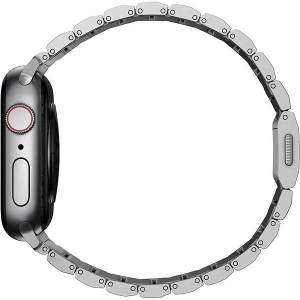 Nomad Titanium Band řemínek Apple Watch 49/45/44/42 mm stříbrný  - Řemínky - Obrázek BCPGF00101