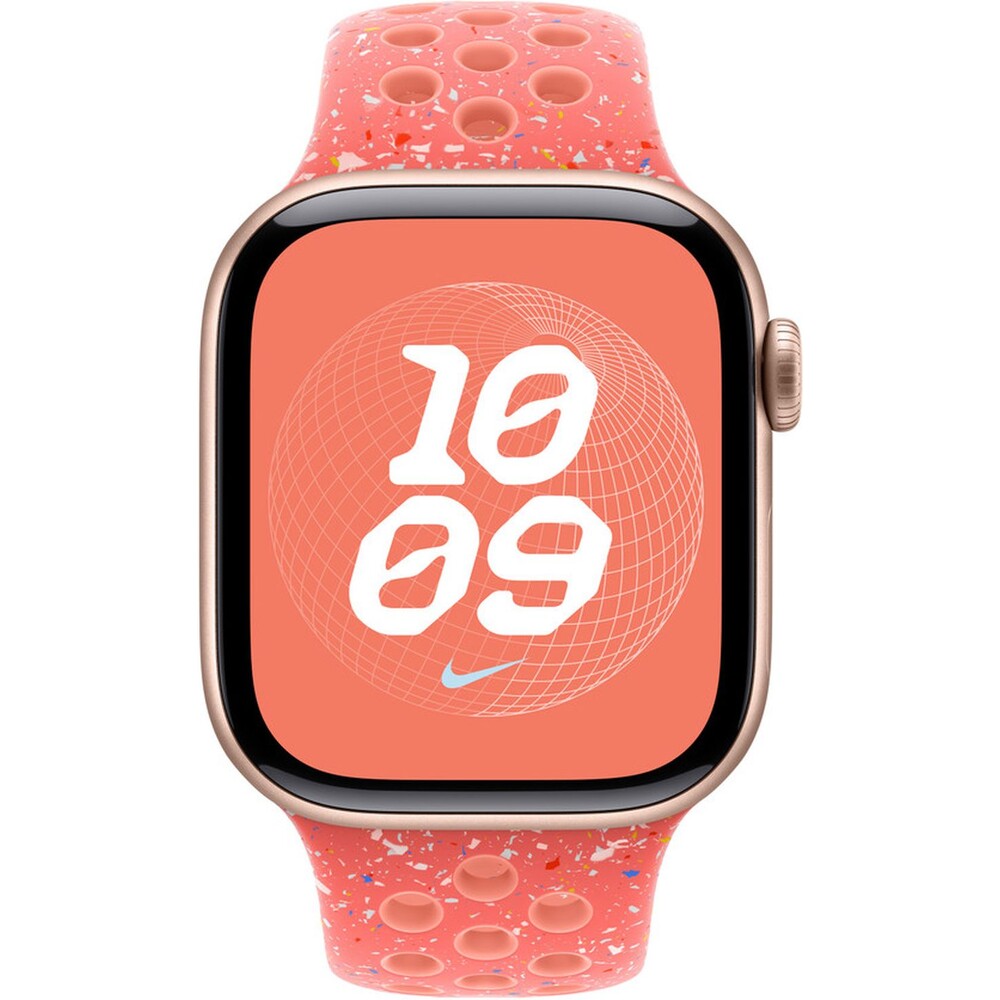 Apple-Watch-42-41-40-38mm-zhave-oranzovy-sportovni-reminek-Nike-S-M