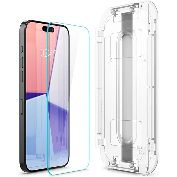 Spigen Glass tR EZ Fit 2 Pack tvrzené sklo iPhone 15 Pro Max čiré - Ochranné folie a skla - Obrázek BCZ8000601
