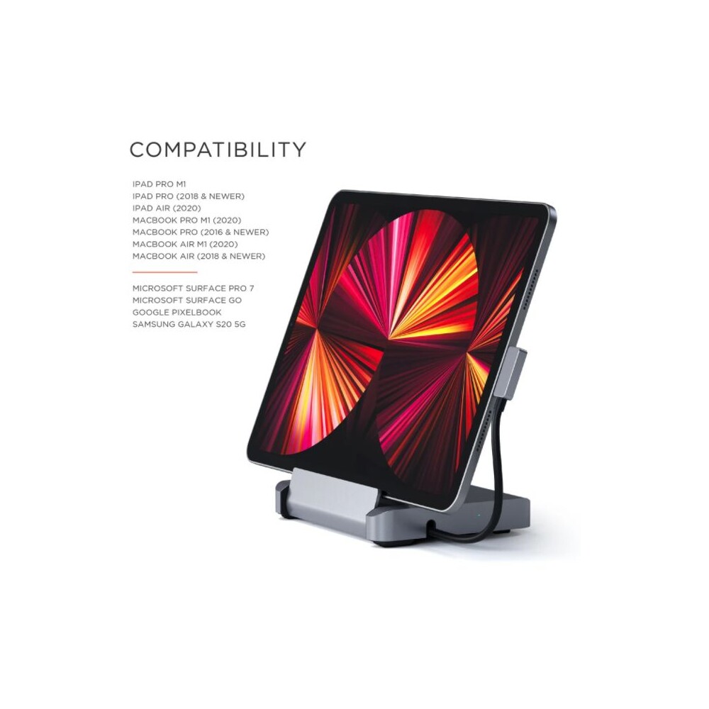 Satechi-Aluminium-Stand-Hub-for-iPad-Pro-USB-C-PD-60W-4K-HDMI-60Hz