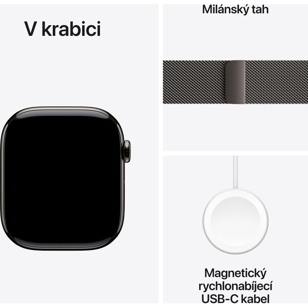 Apple-Watch-Series-11-Cellular-46mm-Bridlicove-sedy-titan-s-bridlicove-sedym-milanskym-tahem-S-M