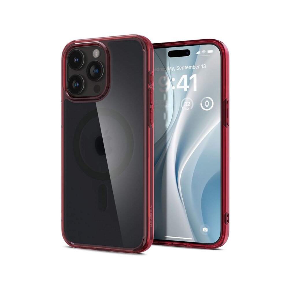 Spigen-Ultra-Hybrid-MagFit-kryt-iPhone-15-Pro-cerveny