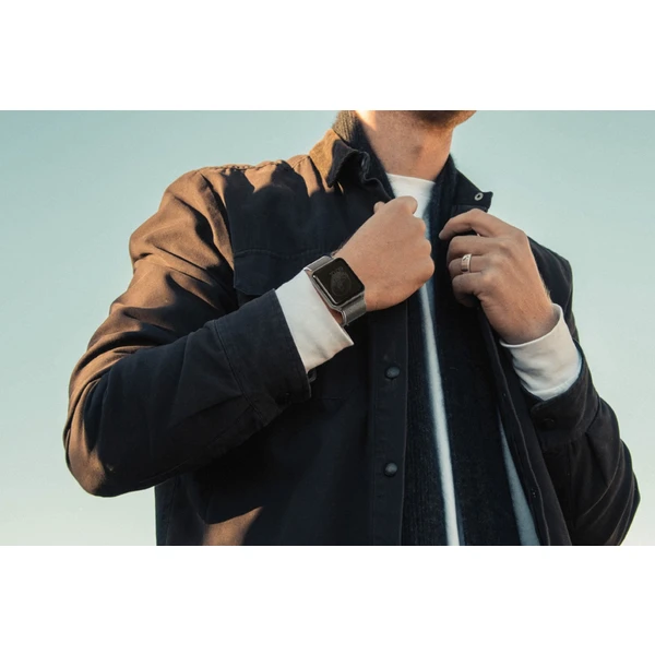 UNIQ Dante ocelový řemínek Apple Watch 42/41/40/38mm Sterling stříbrný - Řemínky - Obrázek BIZ4000301