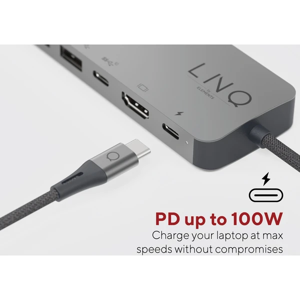 LINQ Pro Studio 9in1 SSD PRO USB-C Multiport Hub - iWant.cz