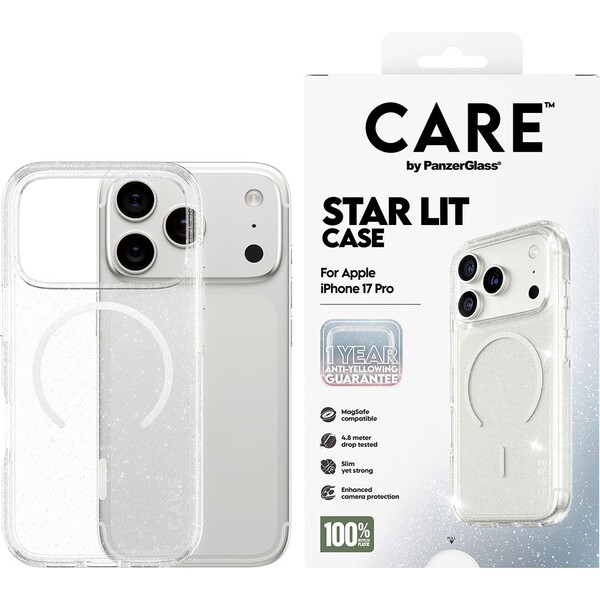 PanzerGlass-CARE-Star-Lit-kryt-s-MagSafe-Apple-iPhone-17-Pro-trpytivy-bily