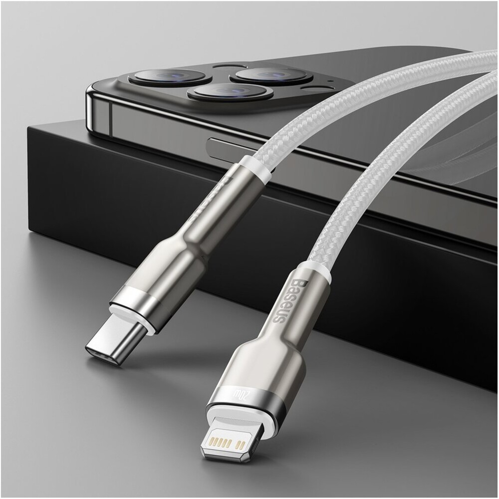 Baseus-Cafule-USB-C-Lightning-napajeci-kabel-20W-2m-bily