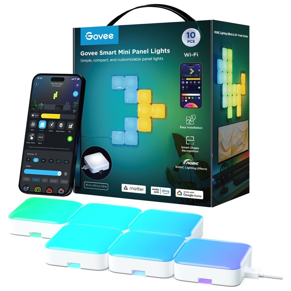 Govee-Smart-Mini-RGBIC-panely-10ks