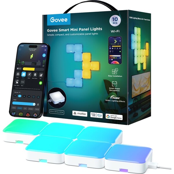 Govee-Smart-Mini-RGBIC-panely-10ks