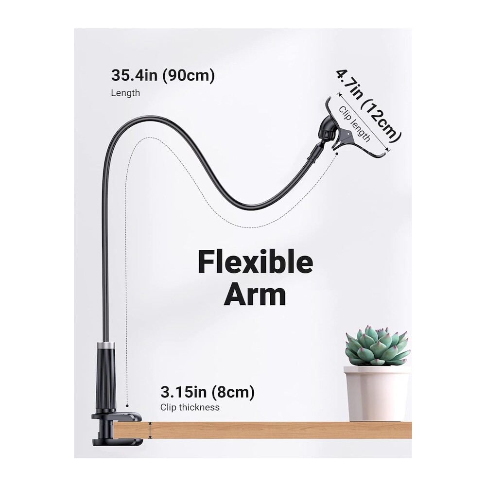 UGREEN-Flexible-Long-Arm-univerzalni-drzak-s-dlouhym-ramenem-cerny