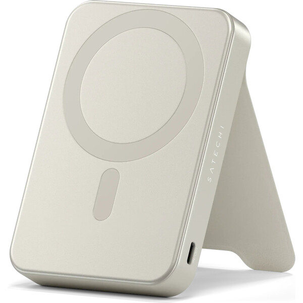 Satechi-Qi2-MagSafe-5K-magneticka-powerbanka-se-stojankem-bezova