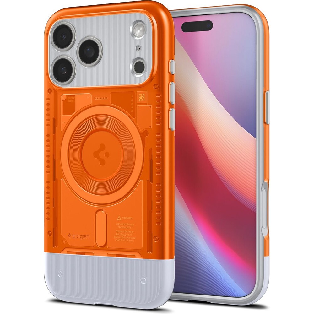 Spigen-Classic-C1-MagSafe-kryt-iPhone-17-Pro-Max-tangerine
