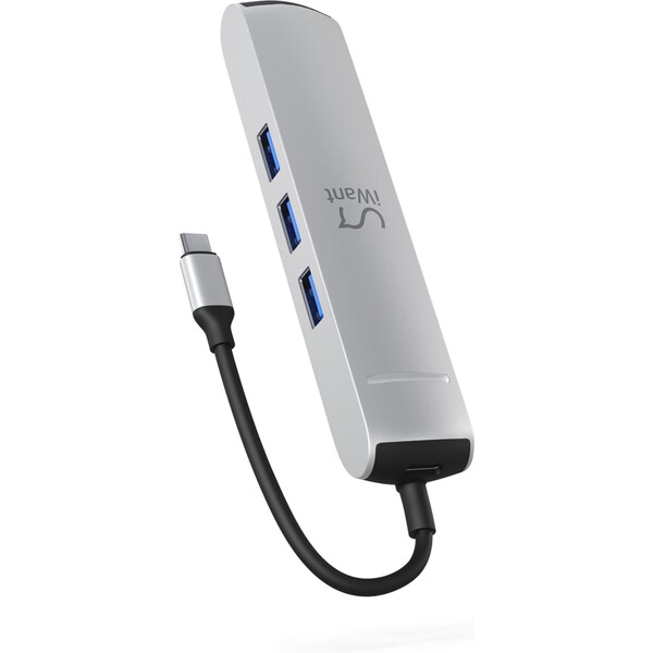 iWant-Type-C-Slim-Hub-6v1-stribrny