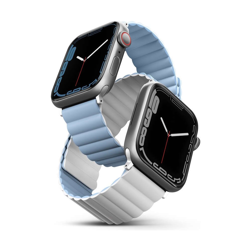UNIQ-Revix-oboustranny-reminek-pro-Apple-Watch-42-41-40-38mm-Arctic-bily-modry-